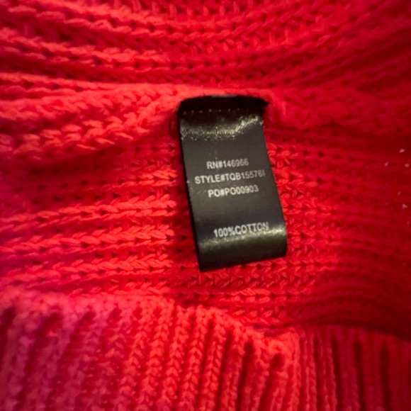 Midnight Doll Coral Pink Cowl Neck Sweater Dress S (jr.) FREE SHIP - Picture 5 of 5